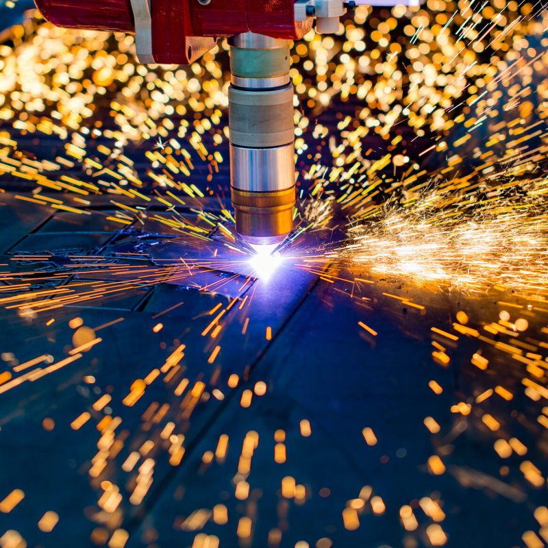 Lazer Kesim, HL Metal Demir Çelik Sanayi, Sac Kesim, Sac Bükme, CNC Laser plasma cutting of metal, modern industrial technology. Plazma Kesim HL Metal Demir Çelik Sanayi