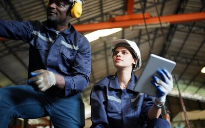 Worker in metal industry