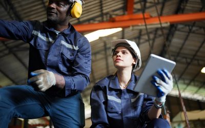 Worker in metal industry